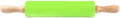 Silicone Baking Rolling Pin with Wooden Handle for Dough Pressing