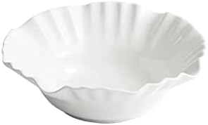 Pasta Bowl Oblique Salad Bowl Ceramic Large Fruit Bowl White Soup