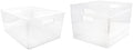 Isaac Jacobs 3-Pack XL Clear Storage Bins (12” L x 11.1” W x 7” H)