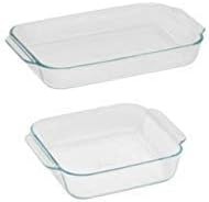 Pyrex 3qt Rectangle & 2qt Square Glass Baking Dishes