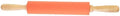 Silicone Dough Rolling Pin with 10-inch Wood Handle, Non-stick Rolling