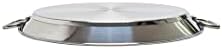Garcima 16-inch Stainless Flat Bottom Paella Pan, 40cm