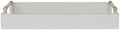Creative Co-Op Wood Lacquered Serving Tray with Acrylic and Metal