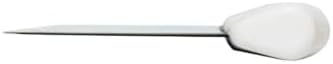 TrueCraftware- 6" x 4" Dough Scraper Stainless Steel with White Handle