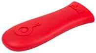 Lodge Pre-Seasoned Cast Iron Griddle with Red Handle Holder, 10.5 Inches
