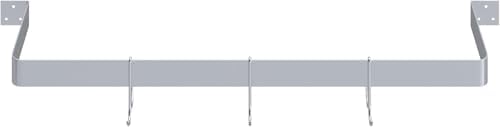 Wall-Mounted Stainless Steel Single-Line Pot Rack (36" Single-Line Pot Rack)