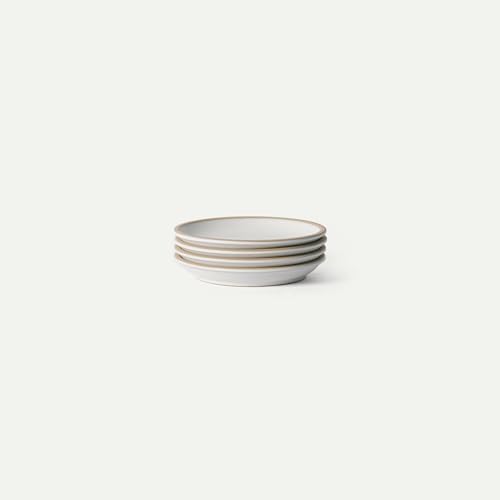 MORA Small Plates Set of 4, 6.5 inch Ceramic Pottery Dessert Plates