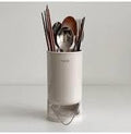Self-Draining Utensil Drying Rack for Kitchen Counter, Compact and