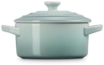 Le Creuset Stoneware Mini Round Cocotte, 8 oz., Sea Salt