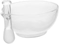 Glass Pestle and Bowl Set with Non Slip Base for Laboratory