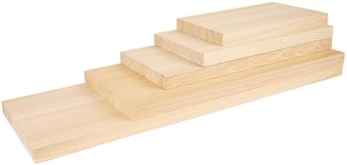 BOUMBI Hinoki Wood Cutting Board, 35.4 x 15.4 x 1.8 inches