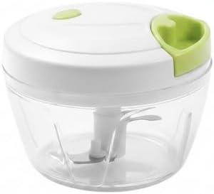 Ideal for Garlic, Herbs & Onions: Manual Pull-String Chopper, Compact