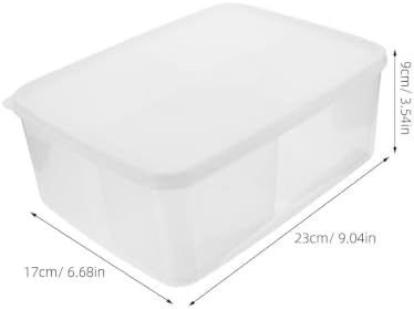 PP Food Storage Container Kitchen Organizer Box Four Compartment with