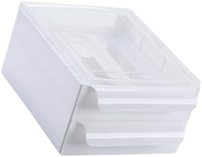 Double Layer Eggs Container with Drawers Practical Organizer Easy to