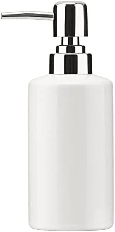 FE Ceramic Hand Soap Dispenser, 10 Oz, White