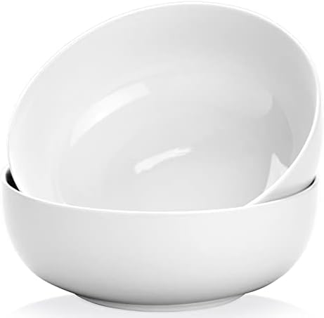 Pasta Serving Bowls 120 Ounce 9.7” Large Serving Bowls, Porcelain