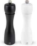 Peugeot Tahiti Salt & Pepper Mill Set, 8 in, Black and White
