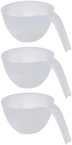 TOYANDONA 3pcs Plastic Mixing Bowls with Handle, Nesting Design