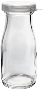 Old Fashioned Heavy Glass Half Pint Milk Bottle, Decanter Cream