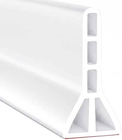 4" High Shower Threshold Water Dam 67 Inch Foldable Shower Splash