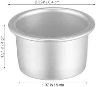 Zerodeko 4 pcs Mini Round Cake Pans with Removable Bottom 2.51 X 1.96