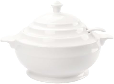 Casserole Dish with Serving Handle, Soup pot 1.6-quart, French White