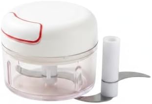 1-Pack Manual Garlic Chopper, Pull-String Food Mincer with Double