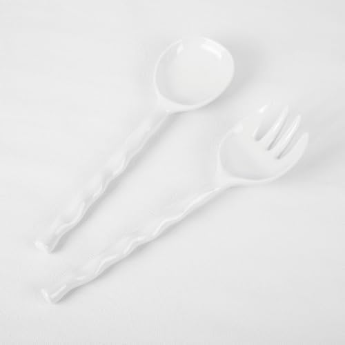 UP Wave Handle Melamine Salad Servers, Serving Utensil Set, Includes