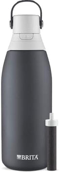 Brita Stainless Steel Premium Filtering Water Bottle, BPA-Free