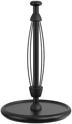 VEHHE Countertop Paper Towel Holder, Black, Weighted Base