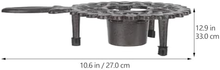 Iron Teapot Warmer for Tealight Candle Heating with Hollow Design