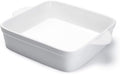 Sweese 8x8 inch Square Porcelain Baking Dish with Double Handles