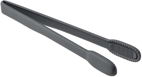 Carrotez Silicone Kitchen Tongs, Dark Gray