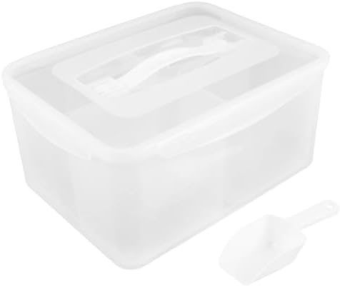 Xmas 8l Divided Plastic Storage Container with Handle for Fruit Nuts