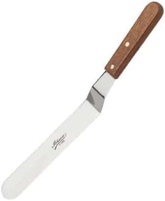 Ateco Offset Spatula with 9.75-Inch Stainless Steel Blade, Wood