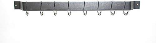 The Gourmet Bar Pot Rack Size-Color - Medium 30 inches - Black