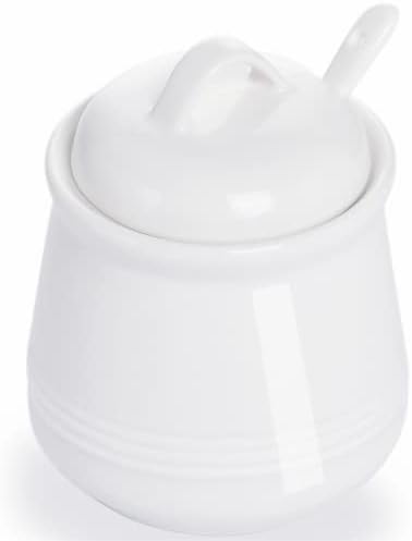 Ceramic Sugar Bowl, White