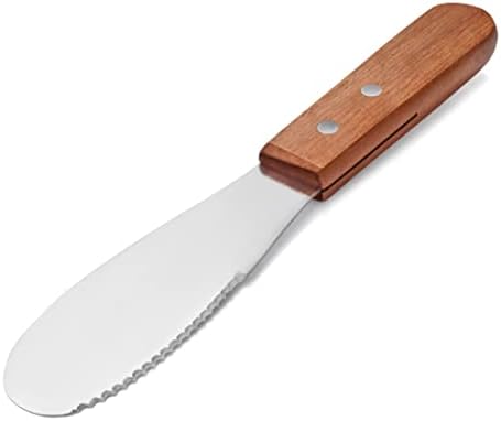 New Star Foodservice 43006 Wood Handle Butter Spreader, 7.5-Inch