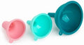 Core Home 16850-TV Kitchen Funnel Set, Silicone, 3-Pc, Assorted Colors