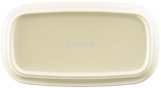 Ceramic Butter Dish – Baby Bows Design, Cream with Floral & Bow