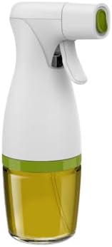 Prepara Simply Mist Olive Oil Sprayer, Chrome Band, White/Green