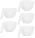PRETYZOOM 5 Sets Stackable Icing Mixing Bowls with Handles and Lids