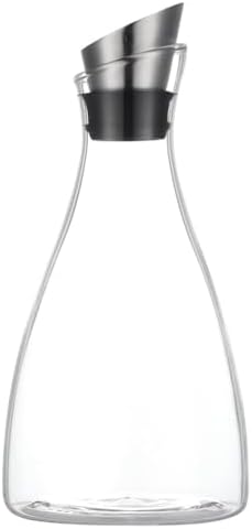 Purefold 50 Oz Borosilicate Glass carafe with Lid 1.5 Liter Glass