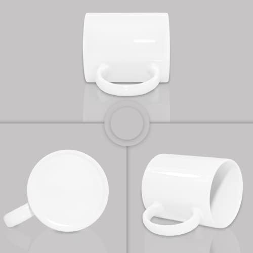 MR.R Set of 36 Sublimation Blanks Dishwasher White Ceramic Coffee Mugs