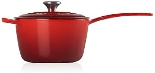 Le Creuset Enameled Cast Iron Signature Saucepan, 2.25 qt., Cerise