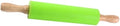 Silicone Rolling Pin with Wood Handle, Dough Presser for Baking