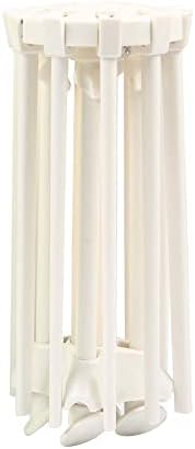 Cambom Collapsible Pasta Drying Rack, 10 Bar, White