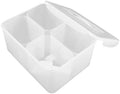 Xmas Plastic Divided Storage Containers 8l with Sealed Compartments