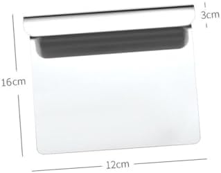 OUNONA Dough Scrapers Stainless Steel Scraper Baking Supplies Pastries