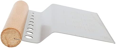 Dough Bench Scraper Cutter Chopper Stainless Steel with Herb